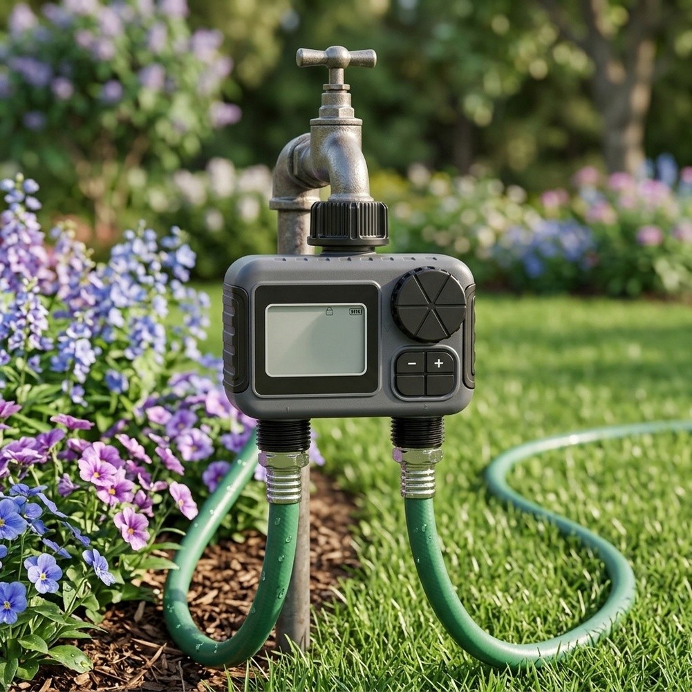 Tuinirrigatietimer met dubbele - Timer Dual Outlet recensie en prijs