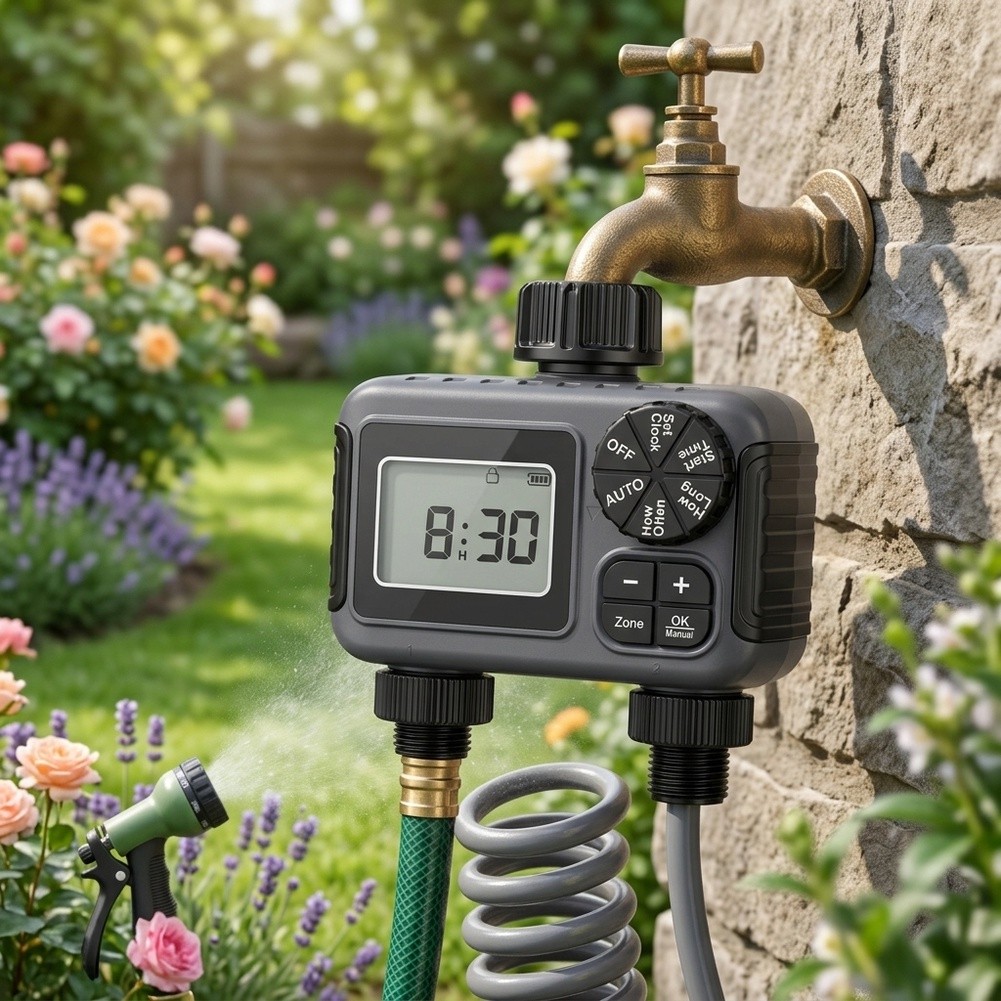 Tuinirrigatietimer met dubbele - Timer Dual Outlet recensie en prijs