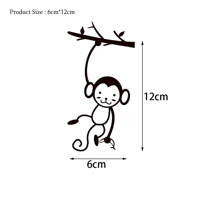 Zwart Leuke Aap Opknoping Boom - Pvc Panel Background recensie en prijs