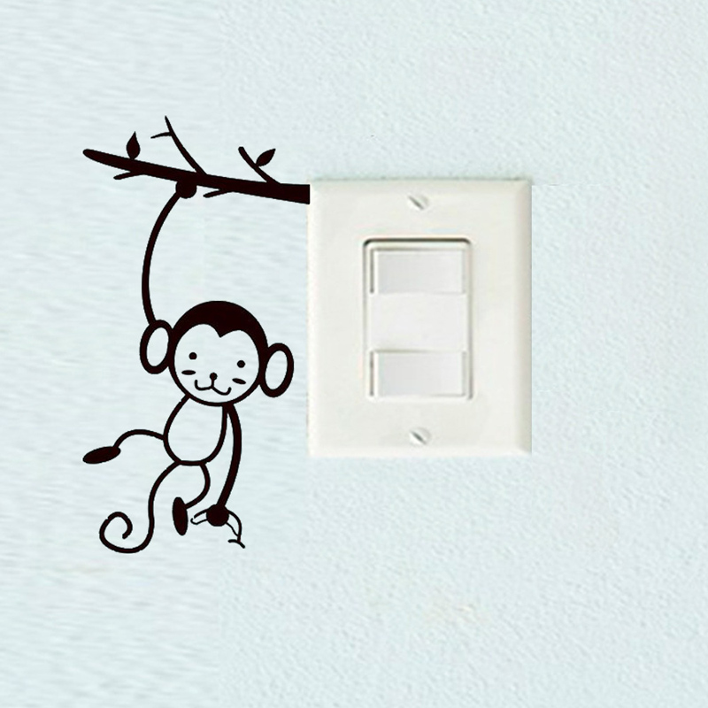 Zwart Leuke Aap Opknoping Boom - Pvc Panel Background recensie en prijs